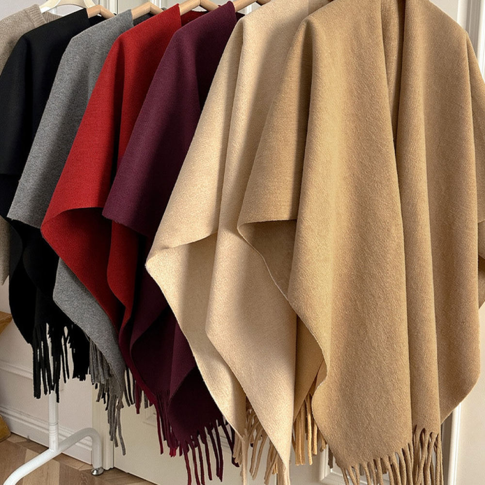 Thickened Woolen Cape Shawl Wo - Women Fashion Photoshoot review and price