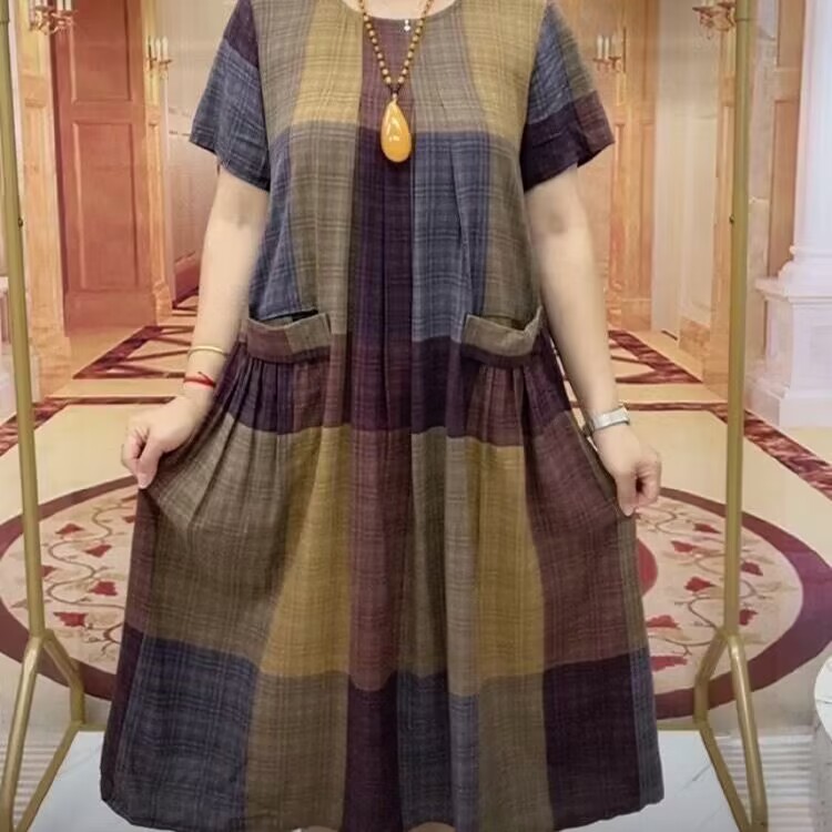 Summer Large Size Cotton Linen - Women Fashion Over The Years review and price