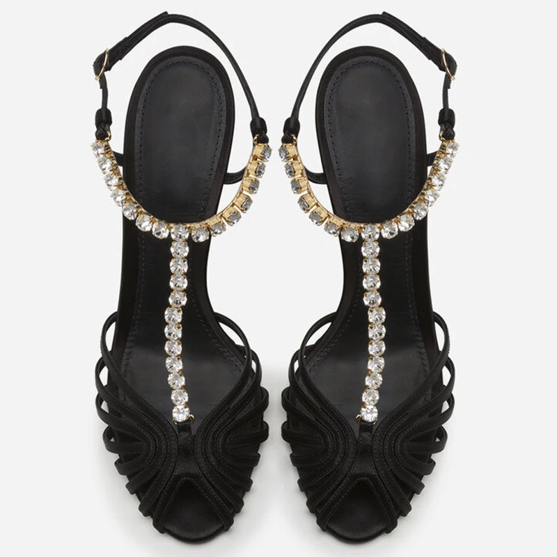 Rhinestone Chain T-Strap Hollo - Women'S Fashion Jewellery review and price