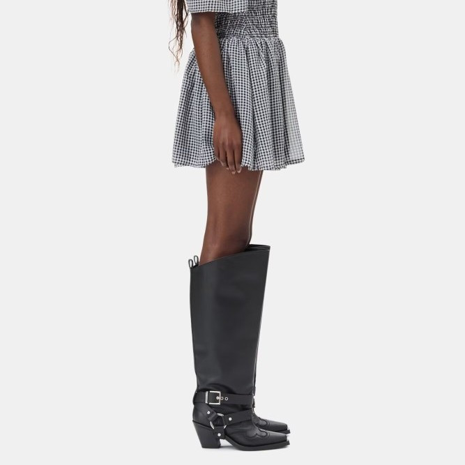 Women's Black Leather Knee Hig - Women'S Fashion Knee High Boots review and price