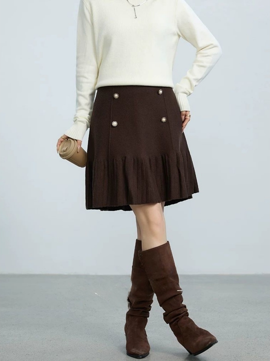 plus Size A-Line  Skirt High W - Women Fashion Over The Years review and price